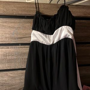 Black and white Formal Dress